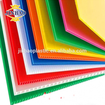 JINBAO colorido 3mm 5mm pp corrugado armario plástico hojas